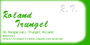 roland trungel business card